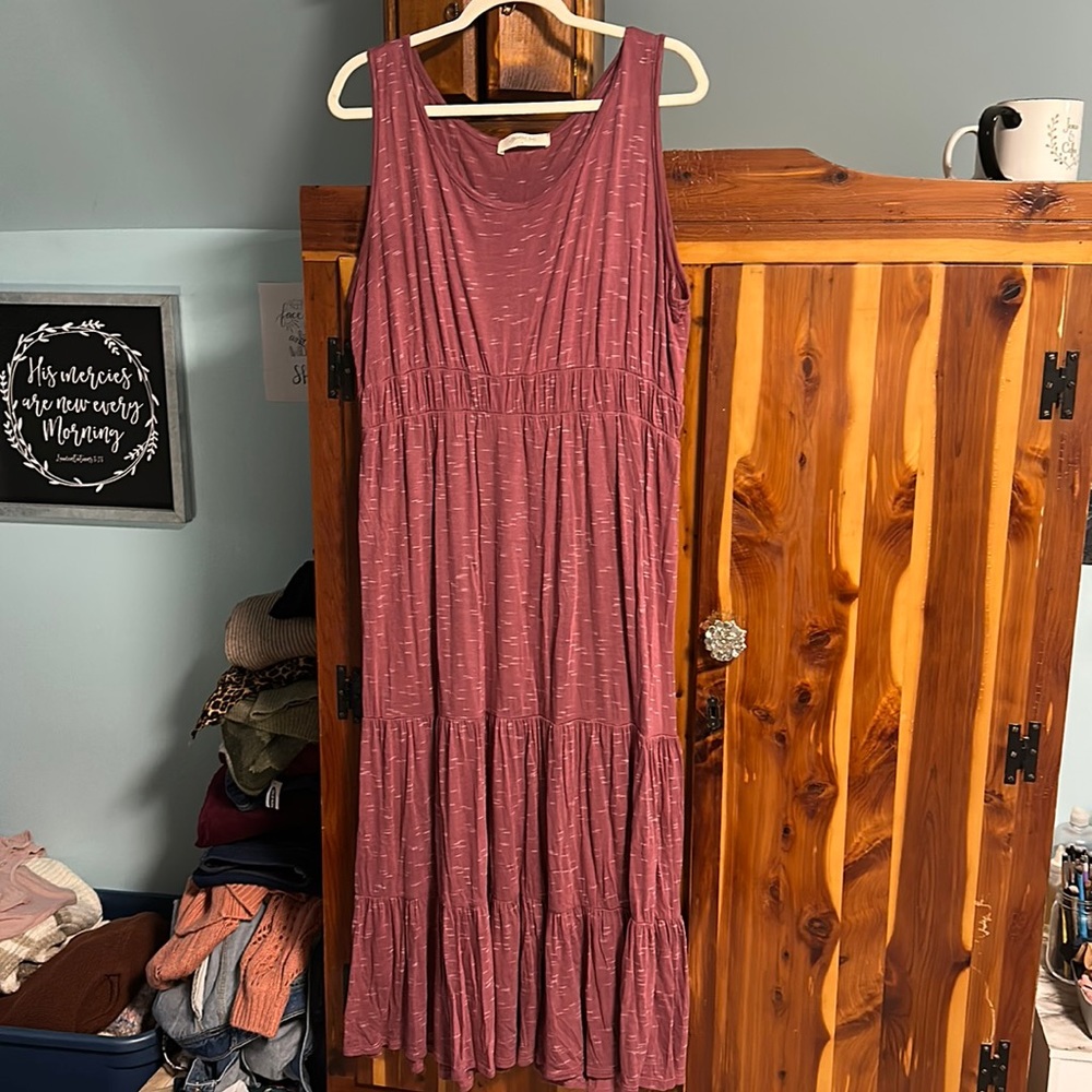 Sleeveless Mauve Dress